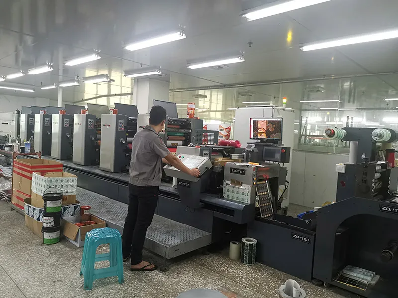 label printing line for custom retail packaging production